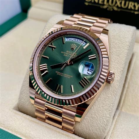 rolex day date green lunette|Rolex oyster day date price.